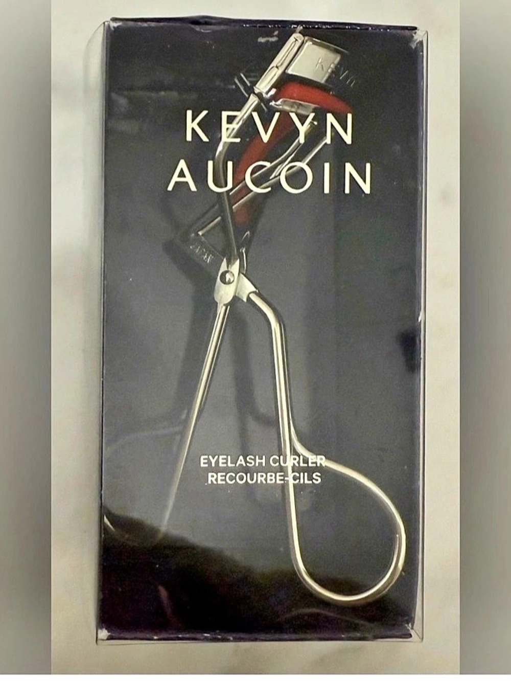 Kevyn Aucoin Stainless Steel The Eyelash Curler Silver with Red Cushion Pad